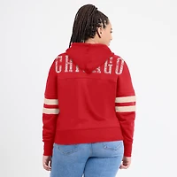 Sweat à capuche rouge Fanatics Chicago Bulls Bold Move Dolman col en V pour femmes