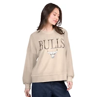 Sweat-shirt surdimensionné Vet II G-III 4Her par Carl Banks pour femme, coloris naturel, des Chicago Bulls