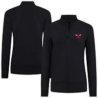 Veste zippée intégrale Shine noire des Chicago Bulls pour femme Levelwear