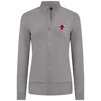 Veste zippée intégrale Shine grise pour femme des Chicago Bulls de Levelwear