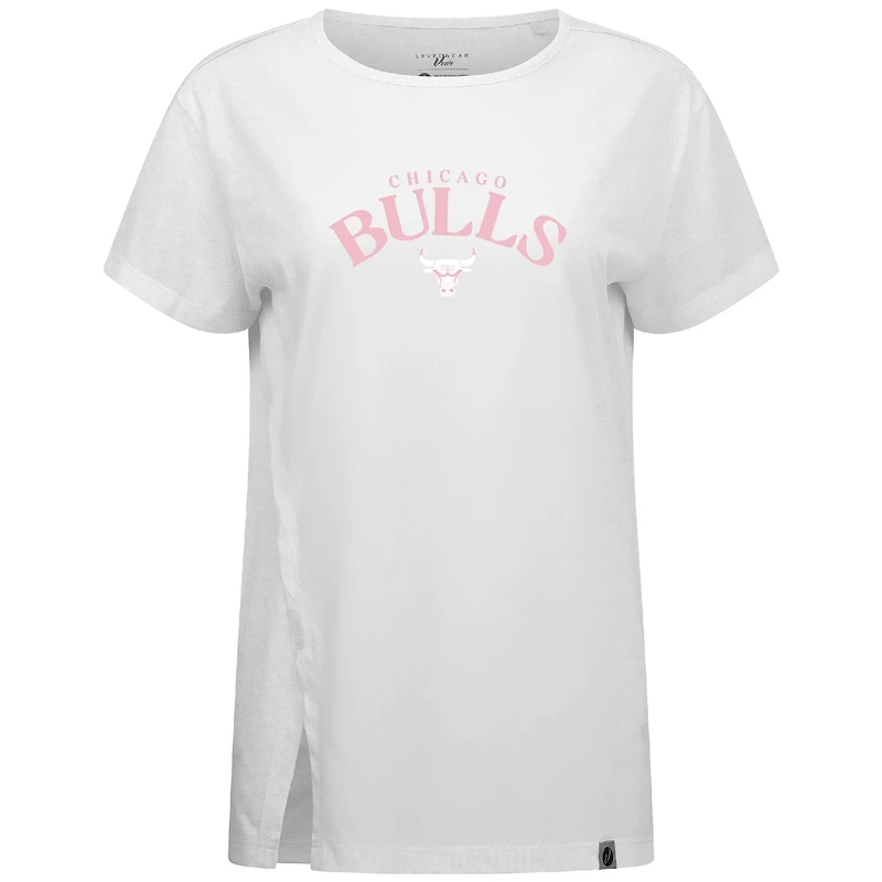 T-shirt blanc Influx Arch pour femme des Chicago Bulls, fête mères, Levelwear