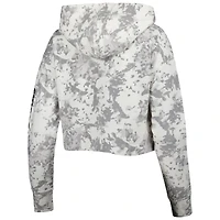 Haut court Chicago Bulls Maia à triple mélange gris Lusso/Blanc pour femme