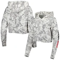 Haut court Chicago Bulls Maia à triple mélange gris Lusso/Blanc pour femme