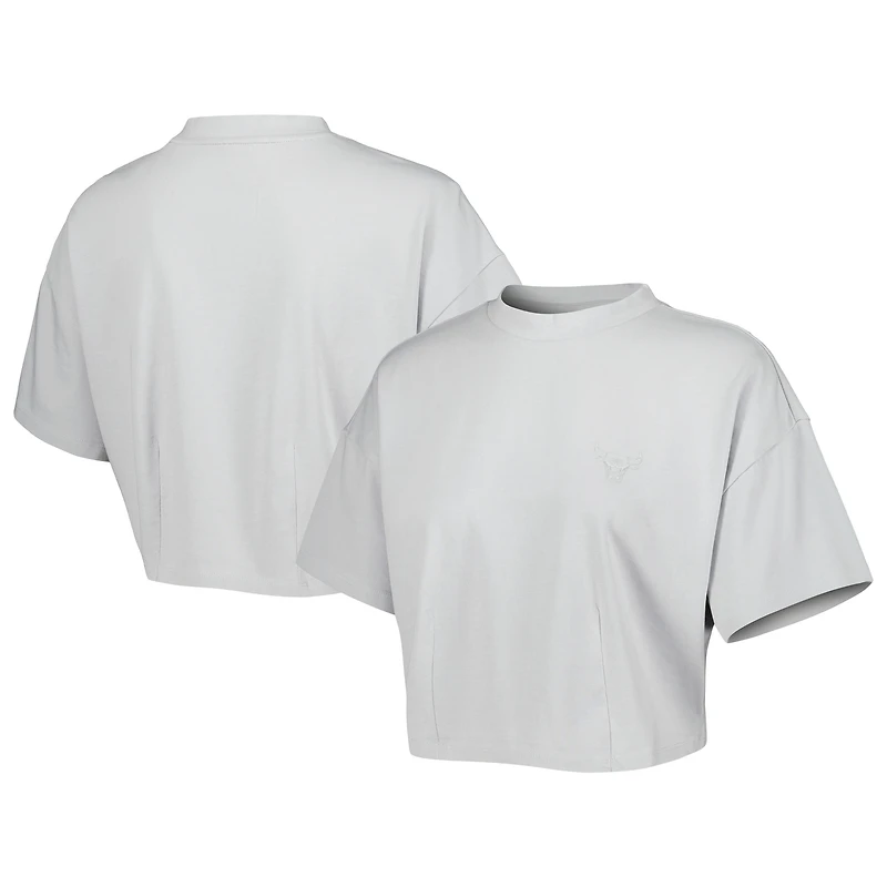 T-shirt court ton sur délavé pour femme Chicago Bulls Nola Lusso Gray