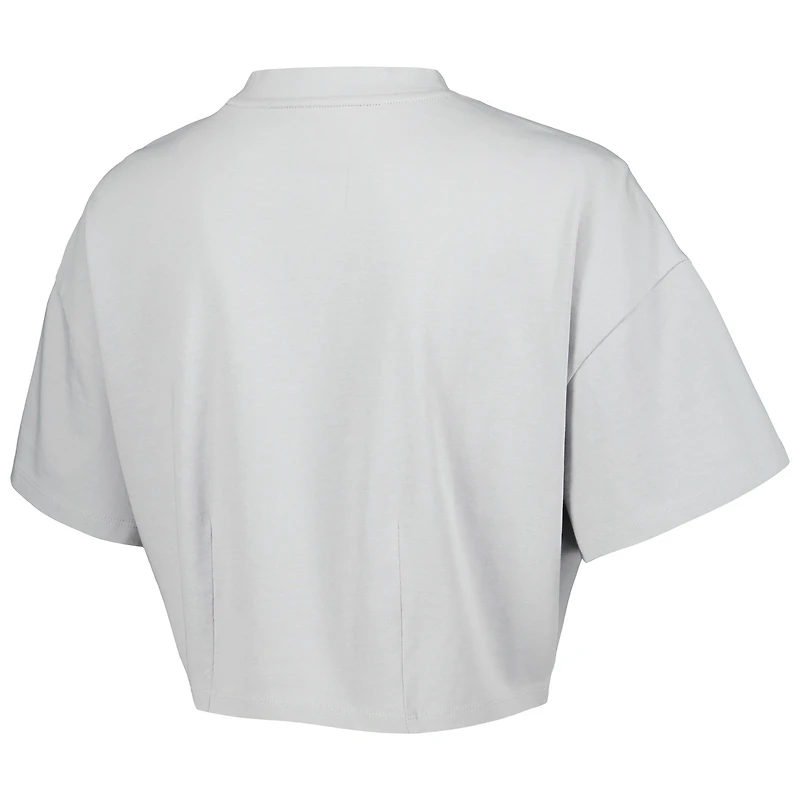 T-shirt court ton sur délavé pour femme Chicago Bulls Nola Lusso Gray