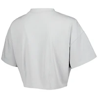 T-shirt court ton sur délavé pour femme Chicago Bulls Nola Lusso Gray
