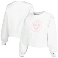 Chandail pour femme Lusso White Chicago Bulls Lola Ball and Chain Pullover