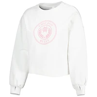 Chandail pour femme Lusso White Chicago Bulls Lola Ball and Chain Pullover