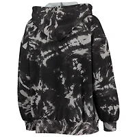 Sweat à capuche Majestic Threads noir pour femme Chicago Bulls Burble tie-dye triple mélange