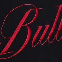 Sweat-shirt léger Mitchell & Ness noir pour femme, Chicago Bulls Hardwood Classics.