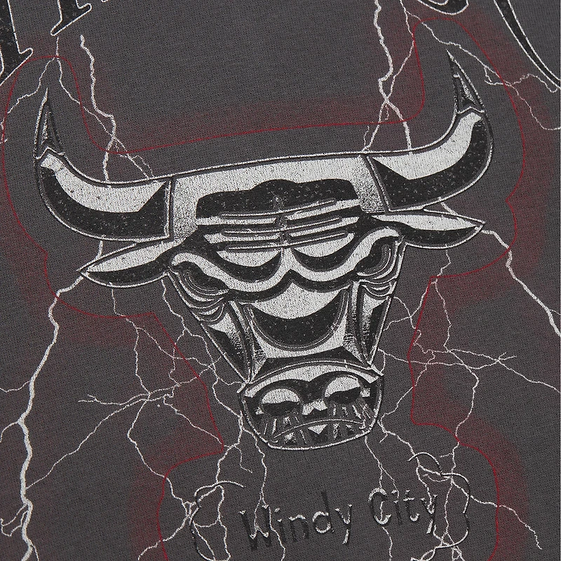 Sweat-shirt léger noir Chicago Bulls Hardwood Classics pour femme Mitchell & Ness