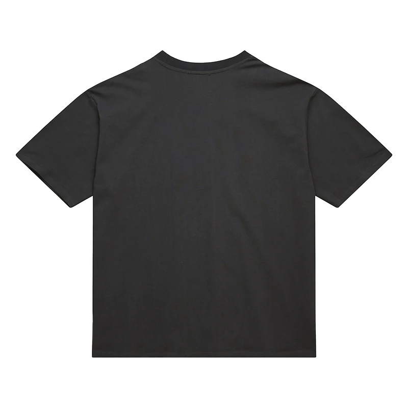 Women's Mitchell & Ness Charcoal Chicago Bulls Hardwood Classics Oversized Boyfriend T-Shirt