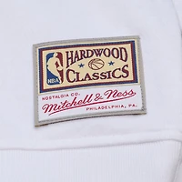 Women's Mitchell & Ness  White Chicago Bulls Lightweight Block Letter Sweatshirt