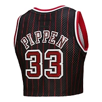 Maillot de basket-ball court Mitchell & Ness x DANNIJO Scottie Pippen noir pour femme des Chicago Bulls