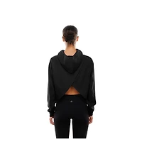 Women's New Era Black Chicago Bulls Glam Game Open Back Hoodie