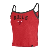 Débardeur à bretelles spaghetti rouges des Chicago Bulls New Era pour femme