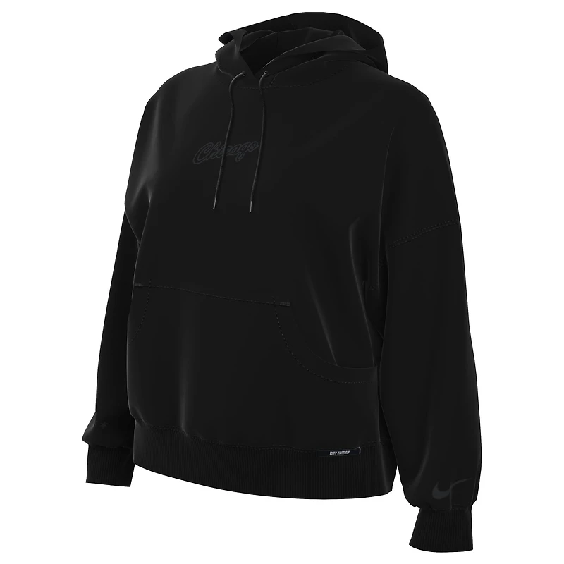 Women's Nike  Black Chicago Bulls 2025/26 City Edition Remix Premium Fleece Hoodie