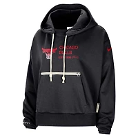 Sweat à capuche Nike Chicago Bulls Courtside Standard Issue Performance pour femme, noir