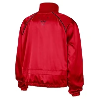 Veste zippée Nike Courtside Retro Fly Raglan pour femme des Chicago Bulls Red