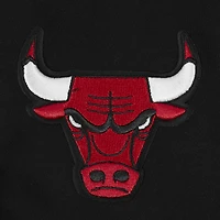 Sweat-shirt court à enfiler Pro Standard noir Chicago Bulls Paint The City pour femme