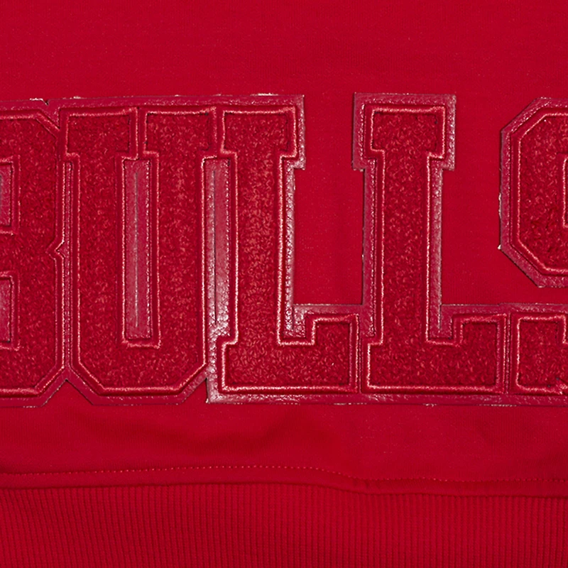Women's Pro Standard Red Chicago Bulls Triple Tonal Full-Zip Hoodie