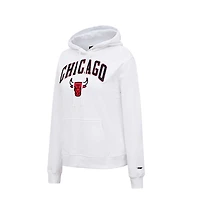 Women's Pro Standard White Chicago Bulls Classic - Pullover Hoodie