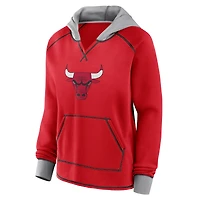 Sweat à capuche rouge Chicago Bulls Boom pour femme