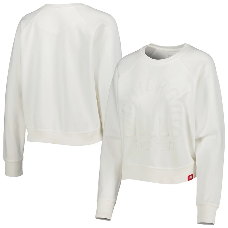 Chandail à enfiler raglan Sportiqe Chicago Bulls Ashlyn Brava pour femme, crème