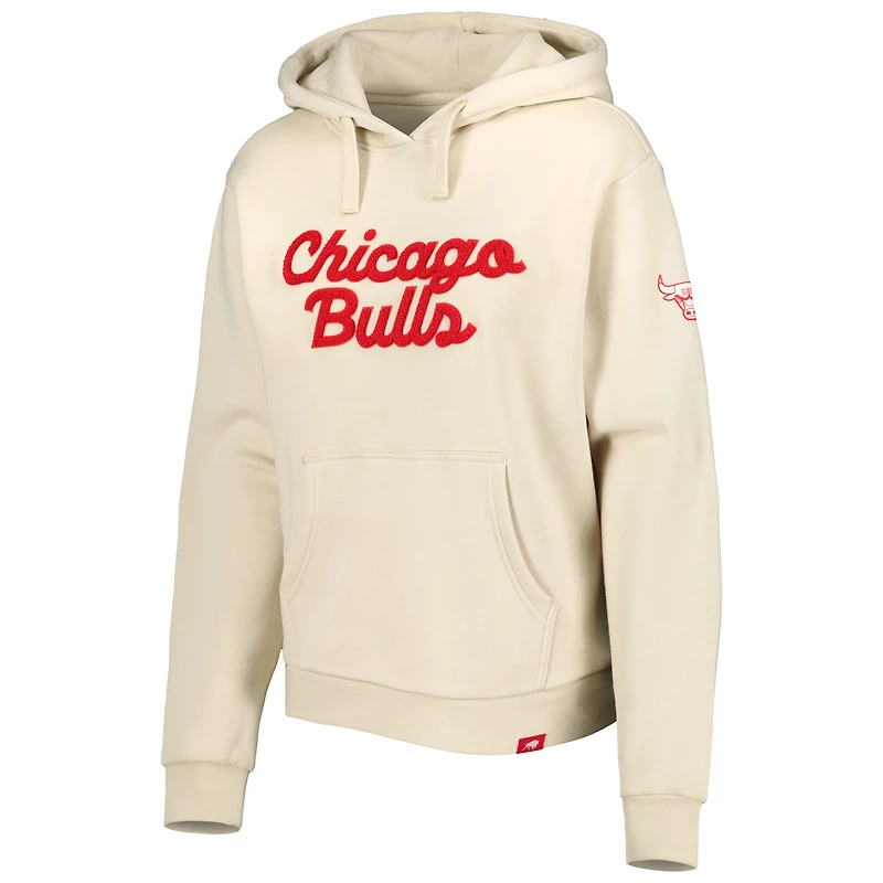 Sweat à capuche Sportiqe Chicago Bulls Leona Ava Fleece crème pour femme