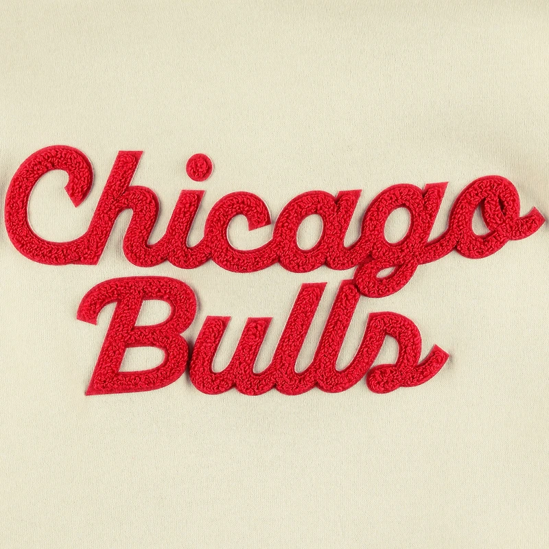 Sweat à capuche Sportiqe Chicago Bulls Leona Ava Fleece crème pour femme