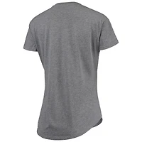 Women's Sportiqe Heathered Gray Chicago Bulls City Edition Phoebe Tri-Blend T-Shirt