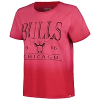 Women's Sportiqe Red Chicago Bulls Arcadia Sun-Dipped T-Shirt