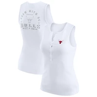 Débardeur Henley côtelé blanc pour femme WEAR by Erin Andrews