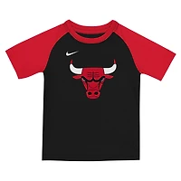 Youth Nike  Red/Black Chicago Bulls Practice T-Shirt & Shorts Set
