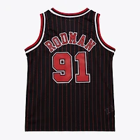 Maillot Swingman noir de Dennis Rodman pour enfant, Chicago Bulls, saison 1995/96