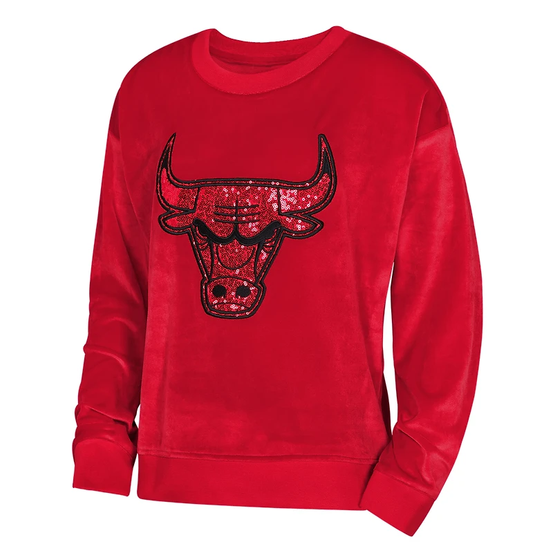 Sweat-shirt Outerstuff Red Chicago Bulls Step Back pour jeunes filles