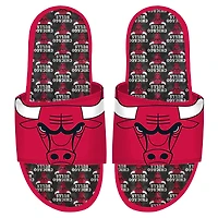 Sandales à enfiler en gel motif d'équipe ISlide Chicago Bulls pour jeune