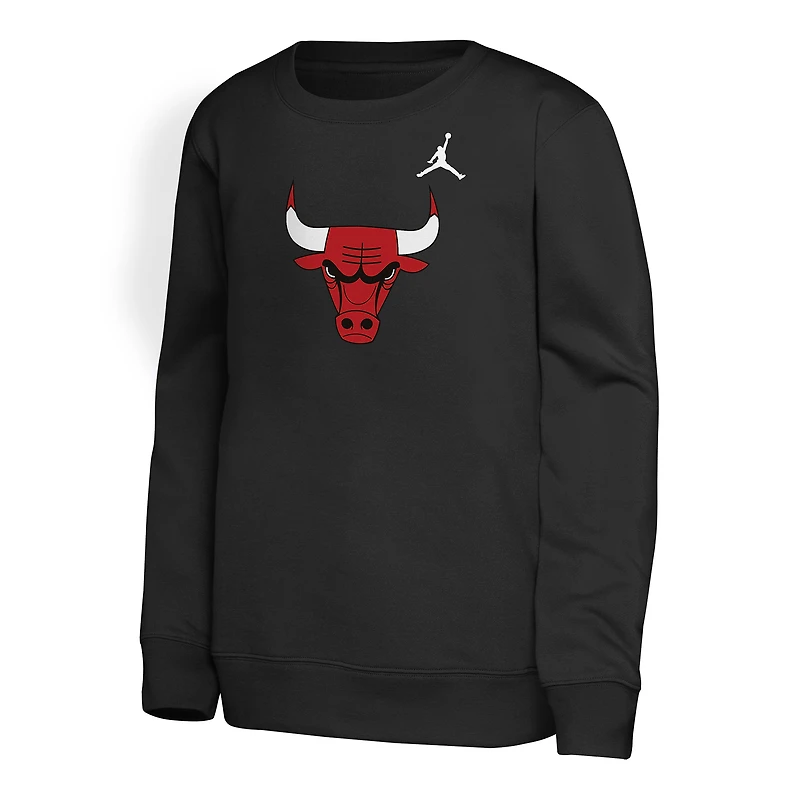 Youth Jordan Brand Black Chicago Bulls Courtside Statement Edition Sweatshirt