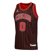Youth Jordan Brand Coby White Black Chicago Bulls Swingman Jersey - Statement Edition
