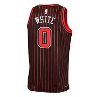 Youth Jordan Brand Coby White Black Chicago Bulls Swingman Jersey - Statement Edition