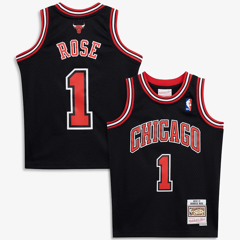 Youth Mitchell & Ness Derrick Rose Red Chicago Bulls 2008/09 Hardwood Classics Swingman Jersey