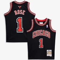 Youth Mitchell & Ness Derrick Rose Red Chicago Bulls 2008/09 Hardwood Classics Swingman Jersey