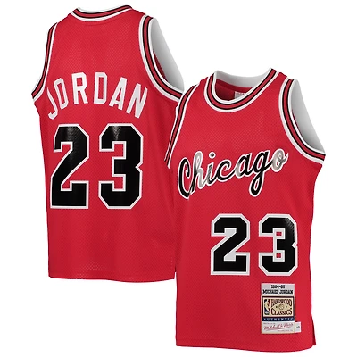 Youth Mitchell & Ness Michael Jordan Red Chicago Bulls 1984/85 Hardwood Classics Authentic Jersey