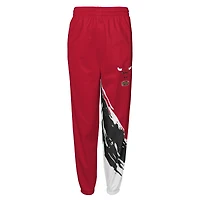 Pantalon Coupe-Vent Paintbrush pour Jeunes Mitchell & Ness Rouge Chicago Bulls 1996 NBA Finals