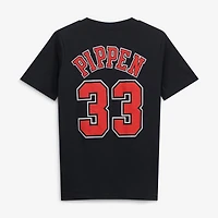 Youth Mitchell & Ness Scottie Pippen Black Chicago Bulls Hardwood Classics Name Number T-Shirt