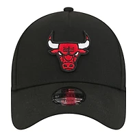 Youth New Era  Black Chicago Bulls 9FORTY A-Frame Adjustable Hat