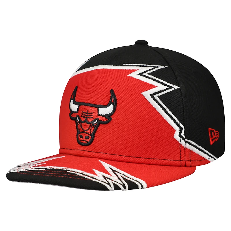 Casquette ajustée New Era noire Chicago Bulls Break 59FIFTY pour jeune