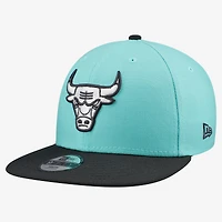 Casquette snapback New Era 9FIFTY Chicago Bulls turquoise/charbon pour jeunes
