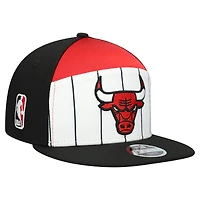 Casquette snapback 9FIFTY blanche/noire pour jeune New Era Chicago Bulls 2025 NBA Tip Off Split Panel