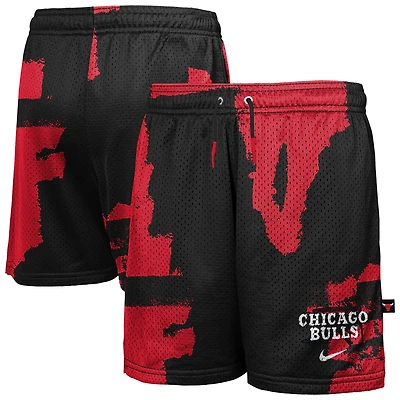 Youth Nike Black/Red Chicago Bulls Courtside Pro Shot Dri-FIT Mesh Practice Shorts